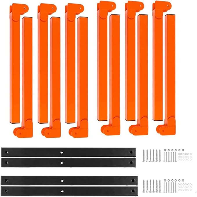 Ultrawall Wall Mount Wood Organizer and Lumber Storage Metal Rack with 3-Level - Indoor & Outdoor Use, 4 Pack - Image 7