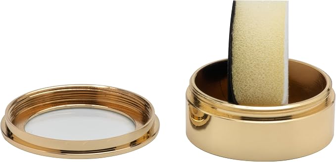 Small Loose Diamond or Gemstone Display Box Case Holder Show Container Metal (Gold- 1.5x0.6) - Image 3