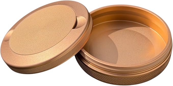 3.0 | Metal Container for Zyn, Premium Aluminum Can & Rugged Pouch Holder | Extra Capacity, Knurled Grip & Used Pouch Storage | EDC (Champagne Gold) - Image 2