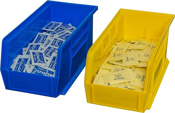 Akro-Mils 30230 AkroBins Plastic Storage Bins, Space-Saving Stackable Bins for Garage, Pantry, Craft Organization, 10.5 "L x 5.5 "W x 5"H, Blue, 12-Pack - Image 11