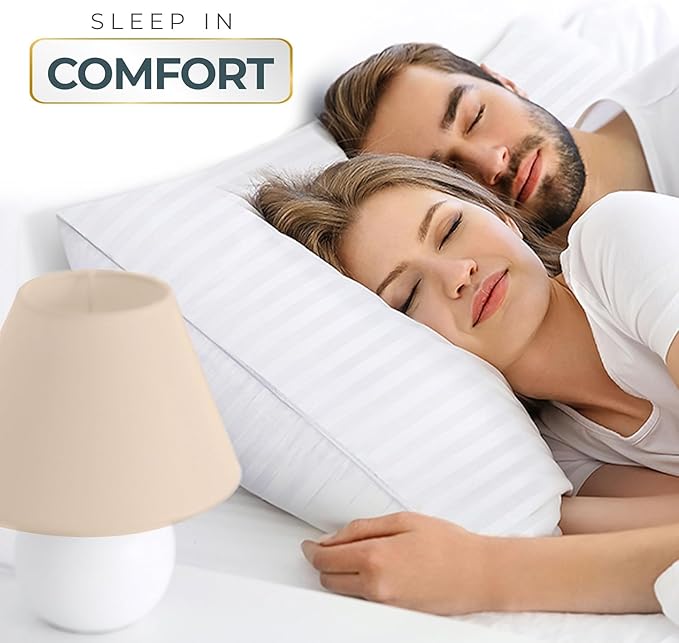 Utopia Bedding Bed Pillows Queen Size Set of 4 (White), Down Alternative Pillows for Sleeping, Cooling Hotel Quality Pillow Set for Back, Stomach or Side Sleepers