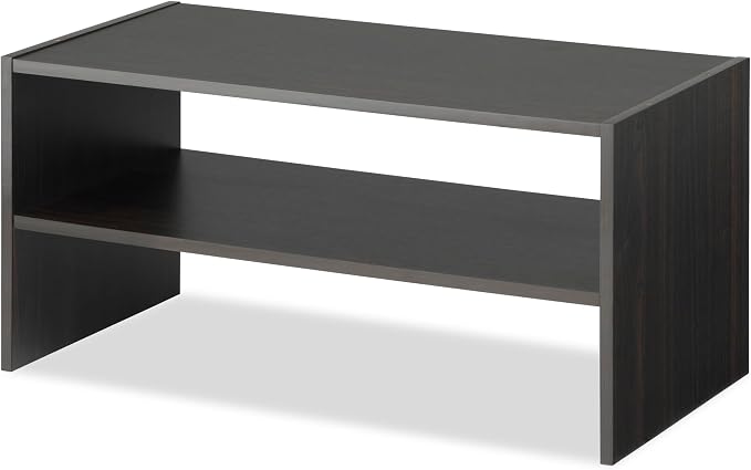 Whitmor Wood Stackable 2-Shelf Shoe Rack, 24 INCH, Espresso - Image 3