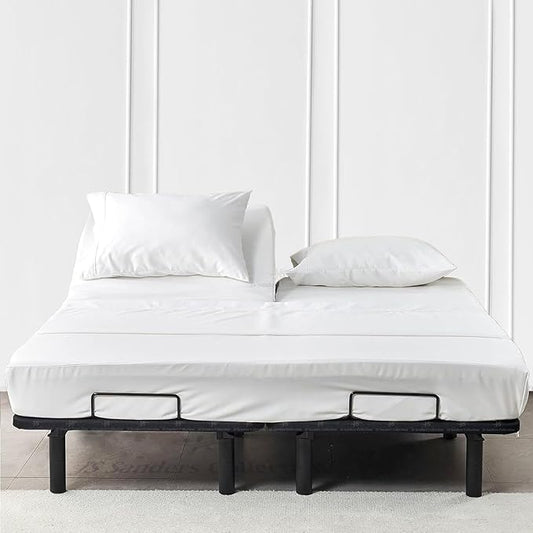 Flex Head California King Waterproof Mattress Protector for Sleep Number Adjustable Beds, 100% Terry Cotton, Fitted Style 32" Half Split Mattress Cover, Fits Upto 18 Inch Deep Pocket, 72" x 84, White