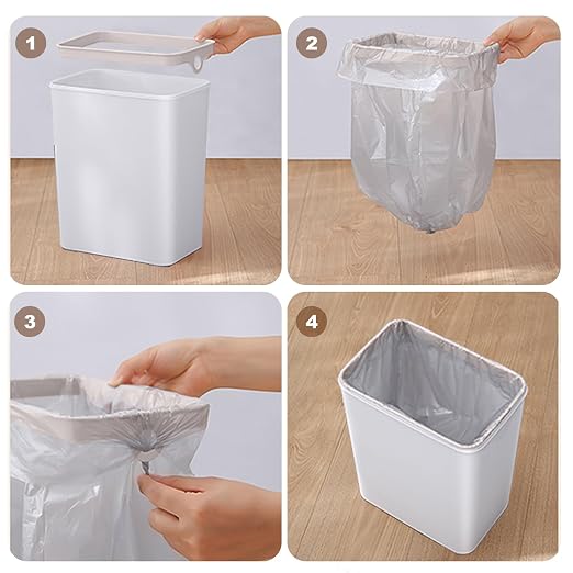 Yatmung Skinny Trash Can Automatic Touchless - 4 Gallons Motion Sensor Bathroom Trash Can - Electric, Slim, Plastic - Narrow Garbage Can with Lid - Thin Smart Trash Bin - 15.5 Liters (White) - Image 4