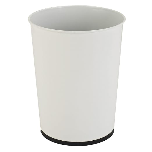 Bath Bliss 5 Liter Small Wastebasket | 2 Pack | Round Open Top | Trash Can | Bathroom | Bedroom | Kitchen | Office | Dorm | Disposal Waste Bin | Garbage | White - Image 2