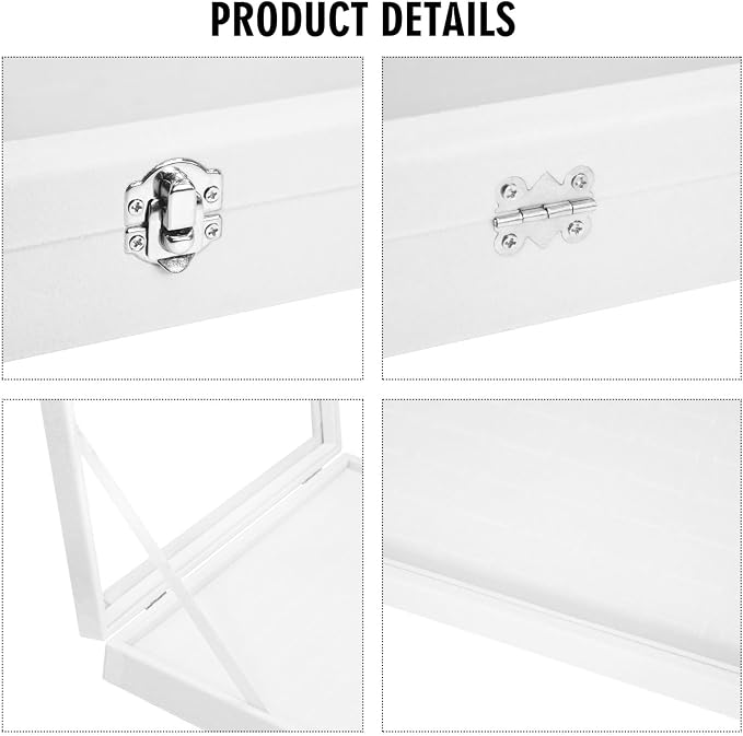 Vicoter Rings Organizer Tray 100 Slot Velvet Ring Earring Storage Box TranSparent Cover Jewelry Store Ring Display Box Jewelry Display Cabinet for Girl Wife Mother - Image 4