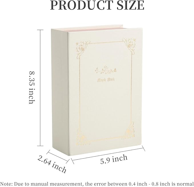 PU Leather Book Jewelry Organizer Box with Magnetic Closure, Stylish Jewelry Box for Women and Girls,Travle Jewelry Case for Rings Necklaces Earring (Ashy Pink) - Image 3