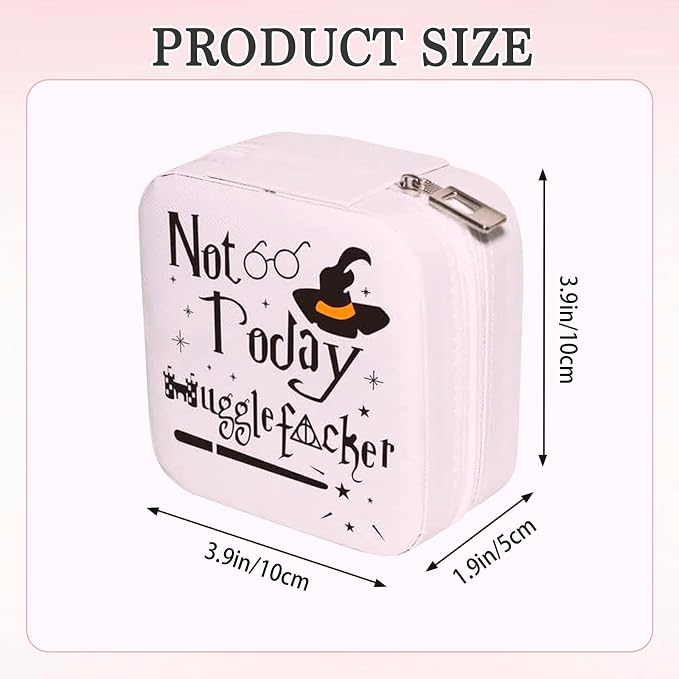 Funny Not Today Jewelry Organizer Case Small Portable Jewelry Organizer Box Christmas Birthday Gifs for Women Girls - Image 2