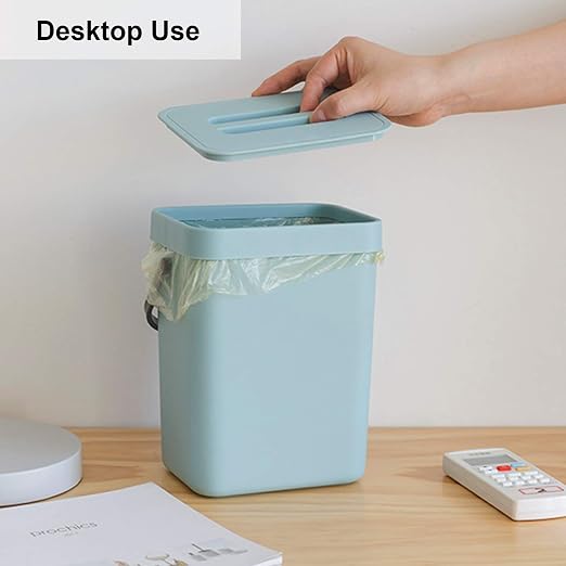 LALASTAR Compost Bin Kitchen, Small Compost Bin for Kitchen, Countertop Compost Bucket with Lid, Odorless Hanging Trash Can for RV/Office/Dog, Mini Food Waste Bin for Countertop, 3L/0.8 Gal, Blue - Image 6