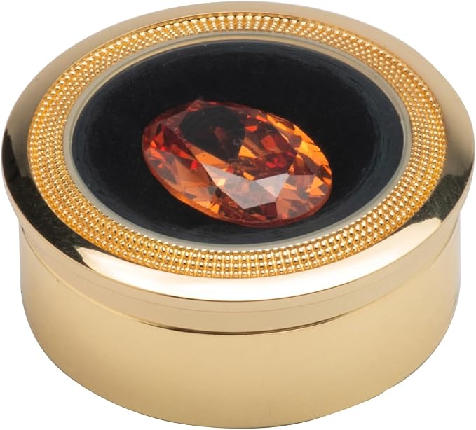 Small Loose Diamond or Gemstone Display Box Case Holder Show Container Metal (Gold- 1.5x0.6) - Image 4