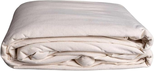 Sleep & Beyond 100% Organic Cotton Waterproof Mattress Encasement, King, Ivory, Fits up to 10"