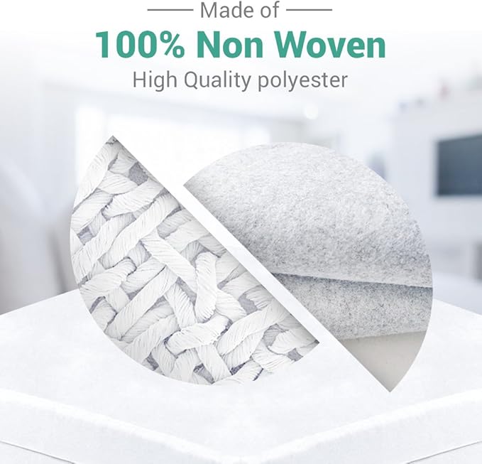 Waterproof Mattress Protector King Size - 6-Sided Zippered Mattress Encasement, Breathable Fabric Cover, Machine Washable, Fits King Mattress 78 x 80 Inches, Up to 16" Deep