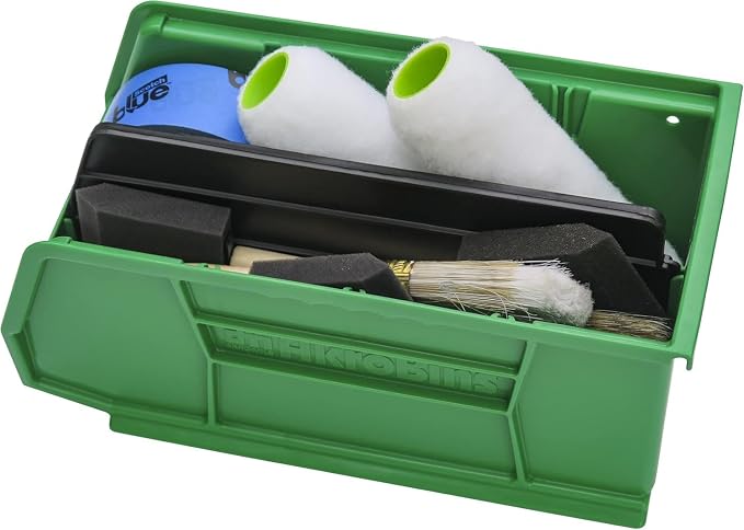 Akro-Mils 30230 AkroBins Plastic Storage Bins, Space-Saving Stackable Bins for Garage, Pantry, Craft Organization, 11" x 5" x 5", Green, 12-Pack - Image 12