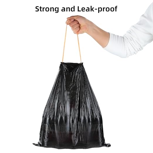 funest Trash Bags, 4 Gallon Small Drawstring Garbage Bags 75 Counts, Thick Plastic Wastebasket Liners for Bathroom Toilet Office Bedroom - Image 6