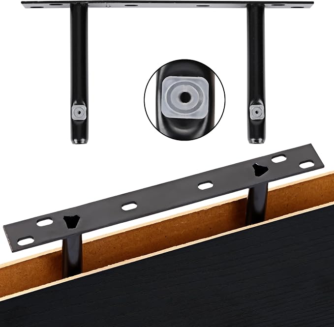 Fixwal Black Shelves, 15.8in Floating Shelves, Farmhouse Shelf Wall Decor for Bathroom, Bedroom, Living and Kitchen Set of 6 - Image 4