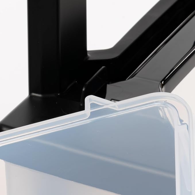 IRIS USA Plastic Drawer Storage Organizer, 3-Drawers, 2-Pack, for Classroom Art Craft Supplies, Bathroom Bedroom, Laundry Room, Black/Clear - Image 9