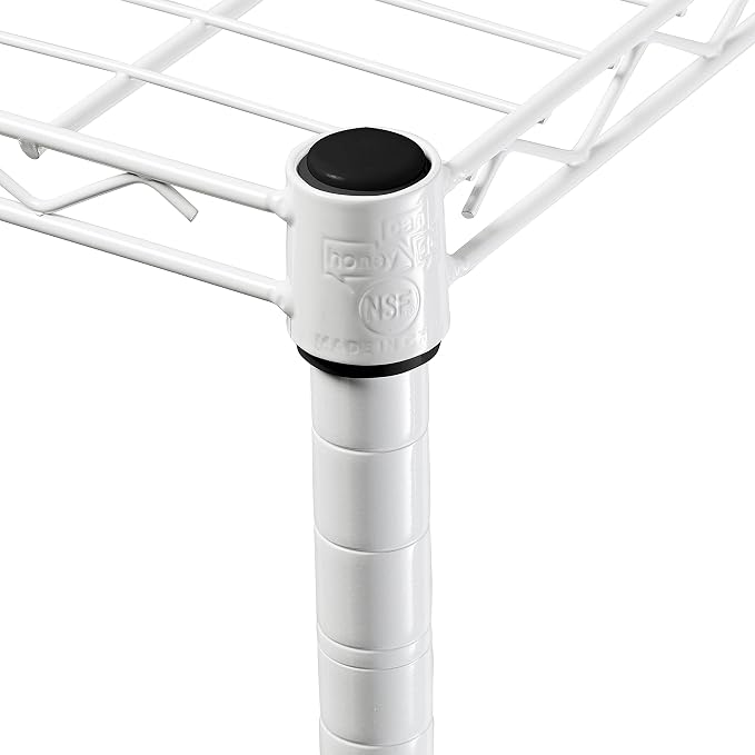 Honey-Can-Do 5-Tier Heavy Duty Adjustable Shelving Unit, 200-lb Per Shelf Metal Storage Rack, White Wire Shelf for Laundry Room Kitchen Craft Room, 36 x 14 x 72 in - Image 6