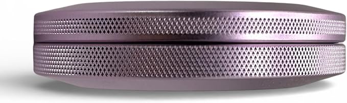 Solo | Slim Metal Container for Zyn, Premium Aluminum Can & Rugged Pouch Holder | Extra Capacity, Knurled Grip, & Slim Container | EDC (Lavender) - Image 4