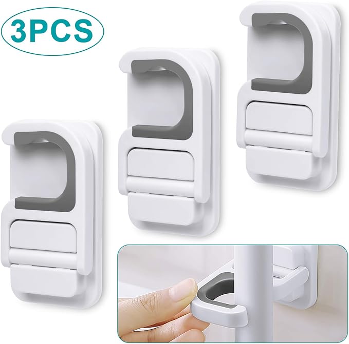 3pack Broom and Mop Holder Wall Mount No Drill Mop and Broom Gripper Mop Handle Hanger Household Cleaning Organizer, Holds up to 6 lb - Image 9