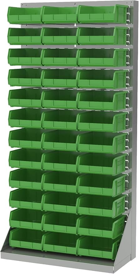 Akro-Mils 30235 AkroBins Plastic Storage Bins, Space-Saving Stackable Bins for Garage, Pantry, Craft Organization, 11" x 11" x 5", Black, 6-Pack - Image 10