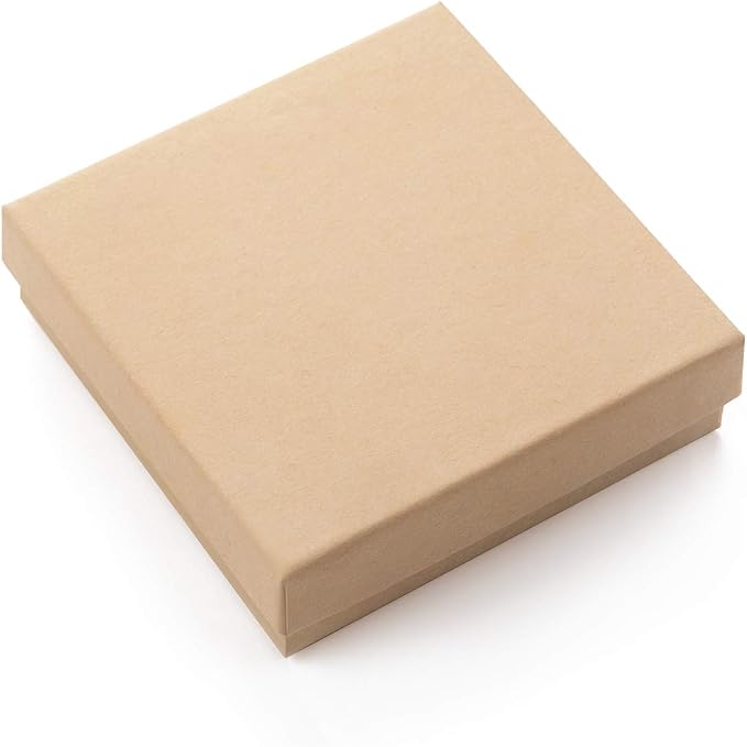 GEFTOL Jewelry Gift Boxes 96 Pack 3.5x3.5x1 Inch Cardboard Jewelry Boxes,Small Gift Boxes for Jewelry Earrings Necklaces Handmade Bangles Bracelets(Brown) - Image 8