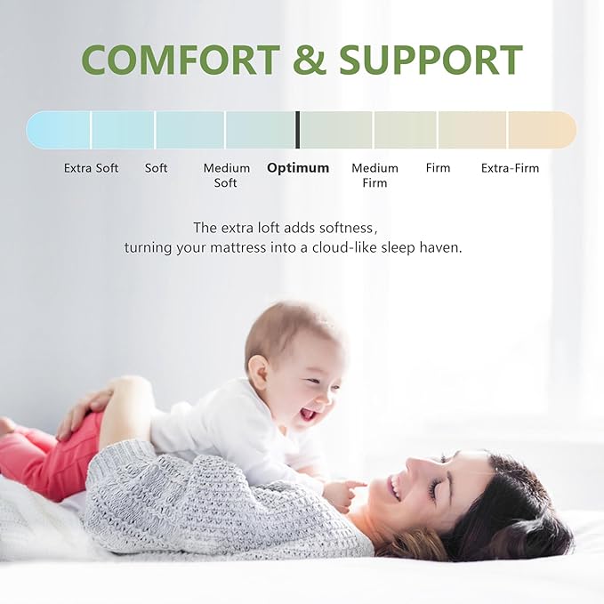 PATSBA Premium Viscose Made from Bamboo California King Size Mattress Topper, Quilted Fitted Extra Thick Mattress Pad,Pillow Top Mattress Cover with Deep Pocket Up to 21 Inches（72 * 84inch）