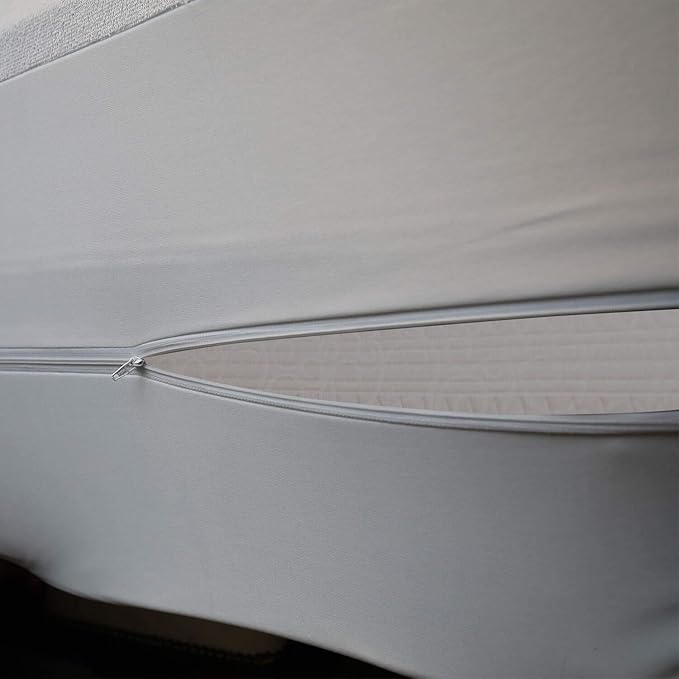 Zippered Queen Size Mattress Protector 6 Sided Complete Cover (Fits 11-15 in Deep Pocket) Waterproof Full Coverage Mattress Encasement