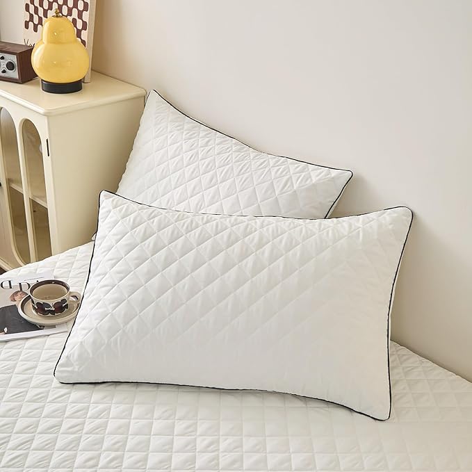 Queen Size Fitted Waterproof Mattress Protector, Leak-Proof/Urine-Proof, Stain Resistant,Gift for Families,Fits 17" Deep Thick Mattress (1 Mattress Cover + 2 Pillowcases)(60"x80")