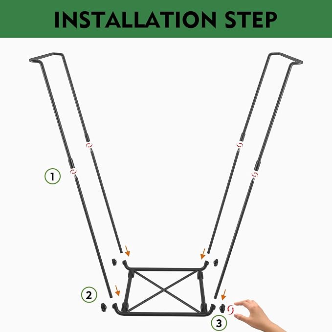 FEED GARDEN Trash Bag Holder, Outdoor Metal Leaf Bag Holder Stand, Garbage Bag Frame Holder for 30-45 Gallon Bags for Leaves, Camping, Yard Weeding, Lawn Party - Image 7