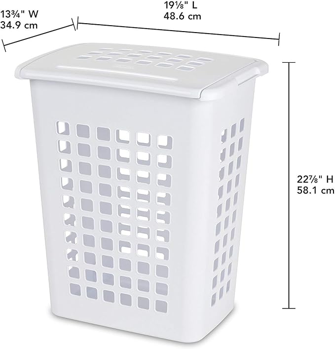STERILITE 12238004 Rect Laundry Hamper - Image 2