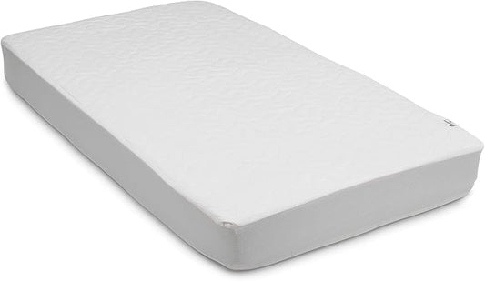 Serta Sertapedic Crib Mattress Protector with Nanotex Stain Repel and Release ?€? Washable and Waterproof Mattress Pad Cover ?€? Essentials for Newborn Baby and Toddler, 52"x 28", White