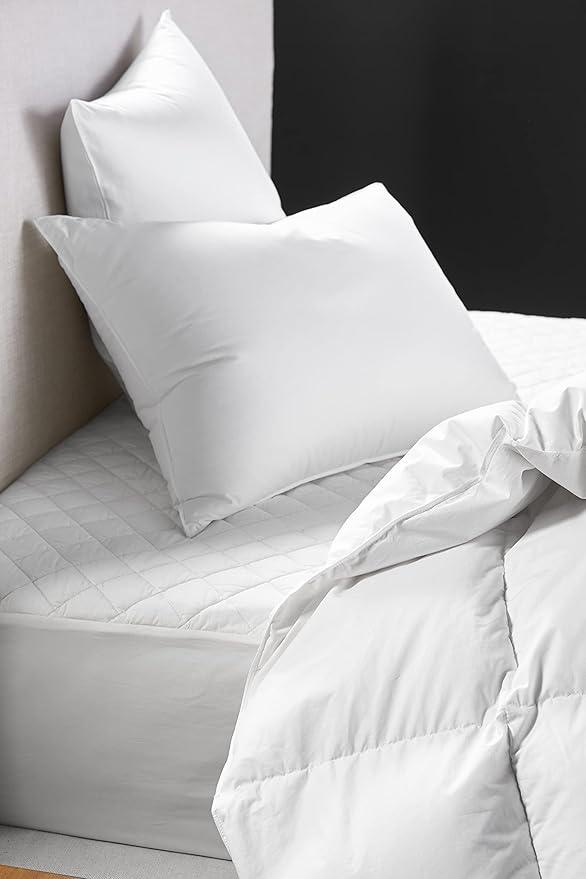 Coyuchi Organic Cotton Mattress Pad, Full, Soft Cotton Mattress Cover, White