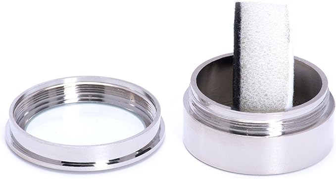 Mini Diameter 1.3 inch Loose Diamond or Gemstone Display Box Case Holder Show Container Metal (Silver- 1.3x0.5) - Image 3