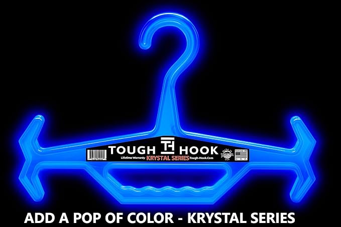 Original Xtreme KRYSTAL Translucent Heavy Duty Clear Hangers | American Made |Anti-Slip Tactical Hanger for Police Gear,Scuba Gear & Dive BCD,ABS Resin 200-lb Capacity Wetsuit Hanger Tough Hook-1 Pack - Image 6