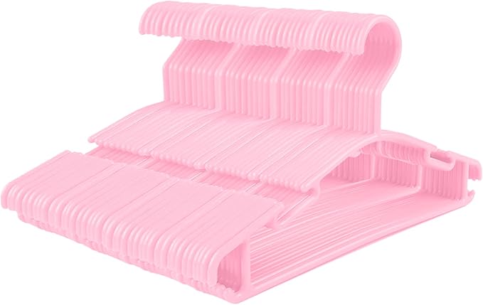 GoodtoU Baby Hangers Plastic - Kids Hanger Bulk Toddler Hangers 60 Pack Hanger for Toddler Children Pink by GoodtoU