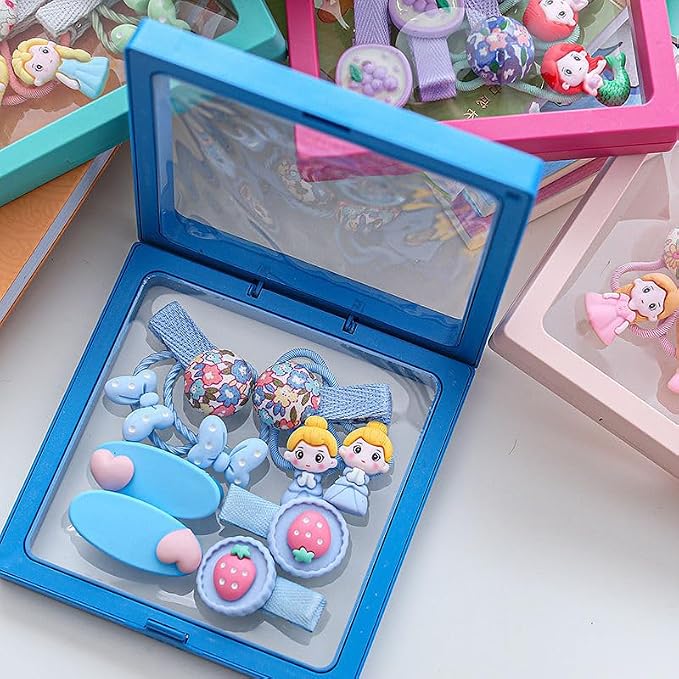 12PCS 3D Floating Frame Display Stand, Jewelry Box, Gift Box, Ornament Organizer, Small Travel Jewelry Box, PE Film Anti-Oxidation, Suspended Display Box Stackable (4.33 * 4.33, Type 5) - Image 2