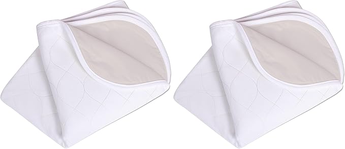 Carex Washable Waterproof Incontinence Pad - Chair Protector and Sofa Cover - 21 Inches x 22 Inches (Pack of 2)
