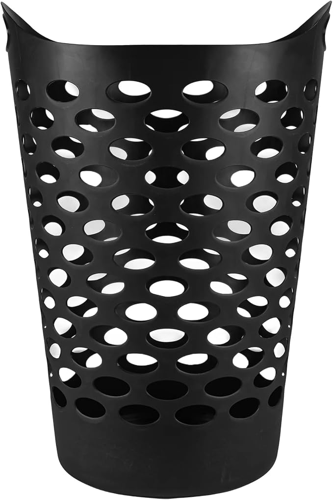 Flex Carrying Handles Laundry Hamper, Black - Image 2