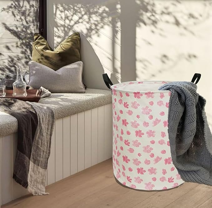 Collapsible Kids Laundry Basket Clothes Hamper, Foldable Storage Organizer Bin, Toy Clothes Storage with Handles for Boys Girls Bedroom, Room Decor - Image 3