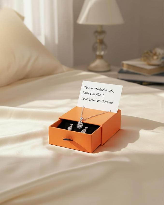 Jewelry Gift Box Velvet-Lined, 12 Pack Compact Drawer Style for Earrings & Rings, Necklace & Bracelet Organizer, Stackable Jewelry Display & Storage Box, Elegant Jewelry Storage (Orange) - Image 7