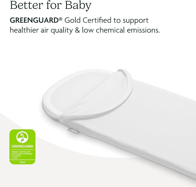 UPPAbaby Bassinet V3 Mattress Cover/Extra Cover for Bassinets 2018-Later/Ultra Soft and Comfortable/Machine Washable/White