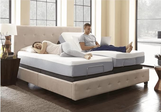 Split California King Mattress Protector for Adjustable Fitted Sheet Style Split Beds Waterproof Terry Cotton - 18 Inch Deep (2 PCs Split Cal King 36"x84", White)
