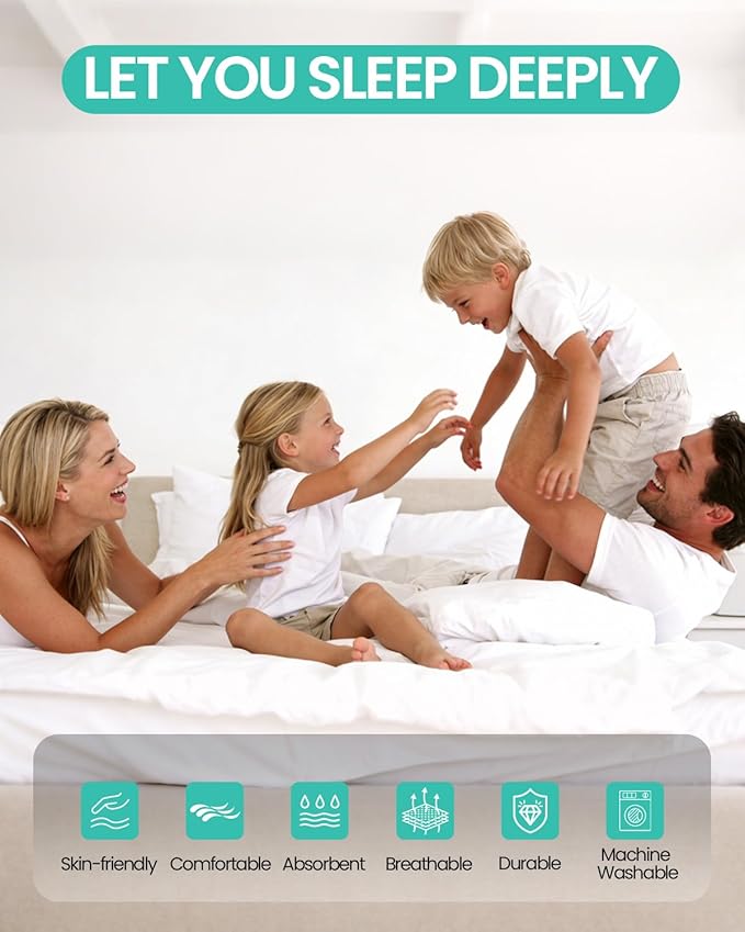 【Dorms Hotel Exclusive】 Twin XL Mattress Protector 39"x80" Fits 10/11/12 in Deep, Zipper, Waterproof, Terry Top Pocket Spring Mattress Cover Encasement