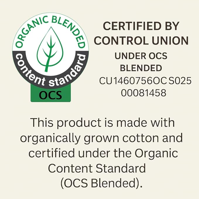 Waterproof Organic Mattress Protector Queen Size – Soft OCS Certified Organic Cotton Surface Mattress Cover – Noiseless & Breathable 250 GSM Mattress Pad – Deep Pocket Fitted Design