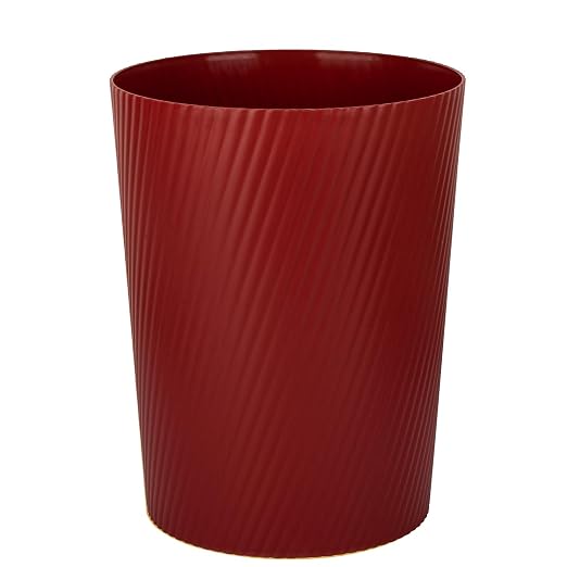 UUJOLY Small Trash Can Wastebasket Garbage Can Container Bins for Bathrooms, Laundry Room, Kitchens, Offices, Kids Rooms, Dorms (Red) by UUJOLY