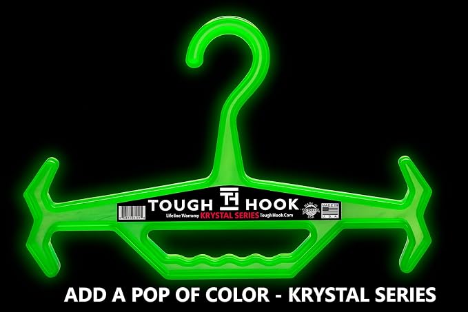 Original Xtreme KRYSTAL Translucent Heavy Duty Clear Hangers | American Made |Anti-Slip Tactical Hanger for Police Gear,Scuba Gear & Dive BCD,ABS Resin 200-lb Capacity Wetsuit Hanger Tough Hook-1 Pack - Image 7