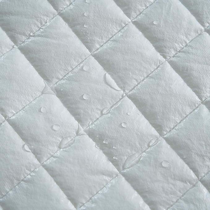 Elif Twin Size Mattress Protector, Waterproof, Quilted Cover Pad with Elastic Band Straps for Kids, Soft&Comfortable, Breathable, Vinyl Free (Twin)