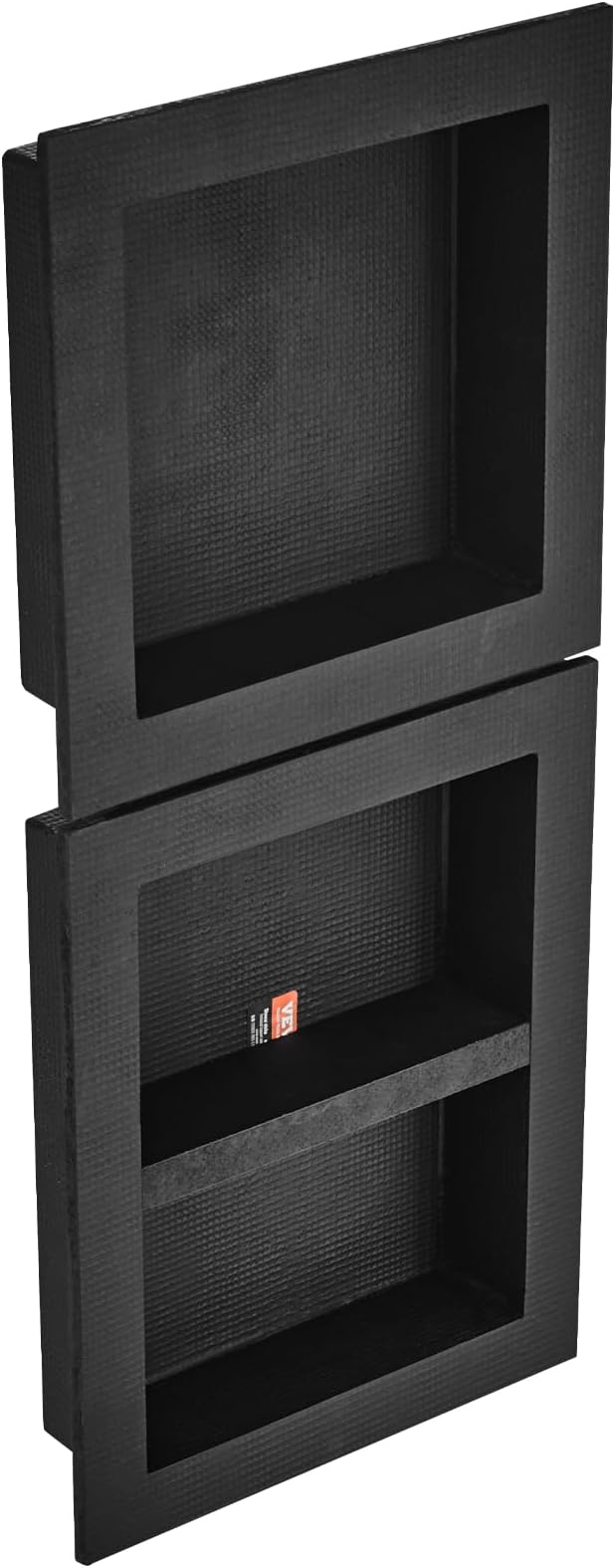 VEVOR Shower Niche Ready for Tile 16" x 16" & 16" x 20", Triple Shelf Organizer, Square Corners Wall-Inserted Niche Recessed, Sealed Protection Modern Soap Storage Niche for Shower Bathroom, Black - Image 5