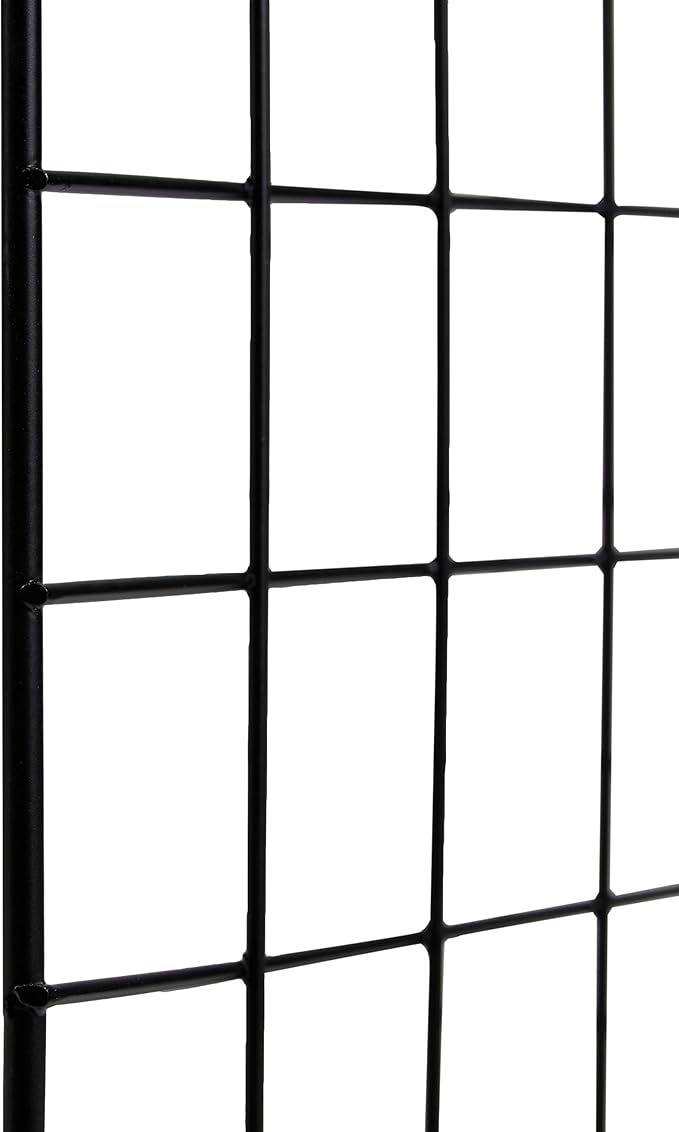 Amazon Basics 6-Cube Wire Grid Stackable Storage Organizer, Metal Shelving Unit, No-Tool Assembly, 26"W x 38"H x 12.6"D, Black - Image 4