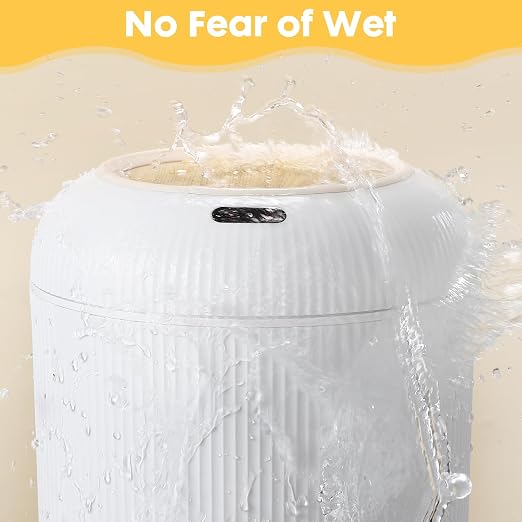 Automatic Motion Sensor Bathroom Trash Can with Lid, 3 Gallon / 11L Touchless Trash Garbage Bin with Removable Legs for Kitchen, Bedroom, Office, Small Trash Cans Trashcan Wastebasket-White - Image 6